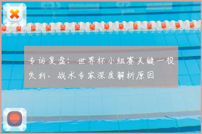 专访复盘：世界杯小组赛关键一役失利，战术专家深度解析原因